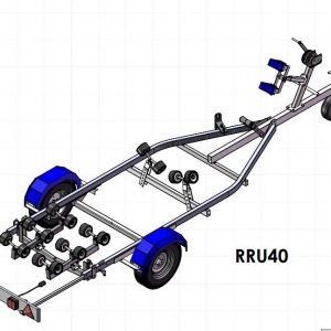 Rapide roller trailer RU40 Gross weight 750 kg 4 m