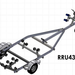 Rapide roller trailer RU43 Gross weight 750 kg 4.3 m