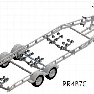 Rapide twin axle roller trailer R4B70 Gross weight 2600 kg 7m