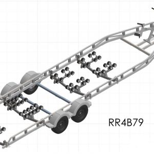 Rapide twin axle roller trailer R4B79 RC Gross weight 3500 kg 7.9m